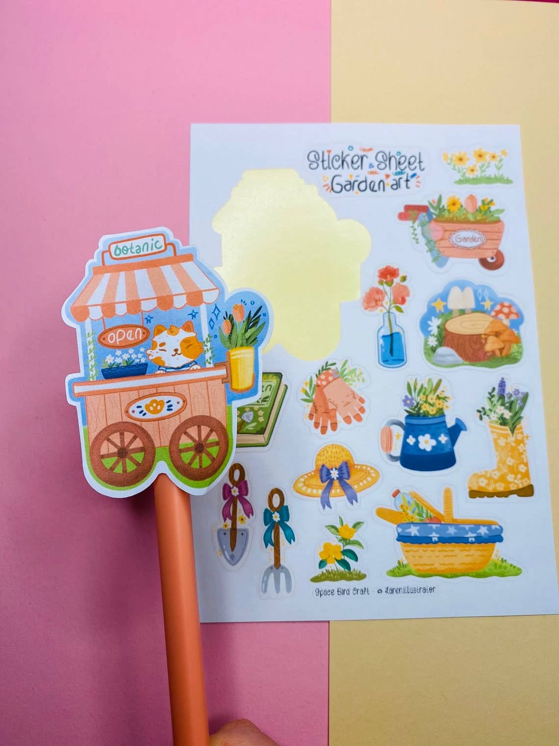 Garden Art Sticker Sheet