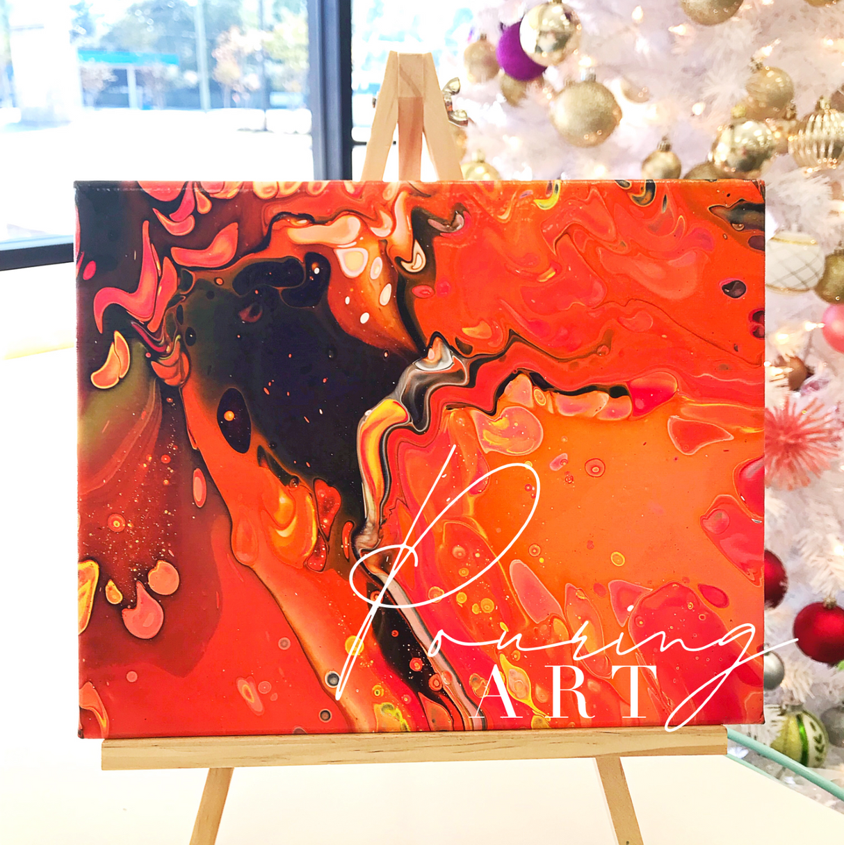 50% OFF - Burnt Umber DecoArt FluidArt Ready-To-Pour Acrylic Paint 8oz