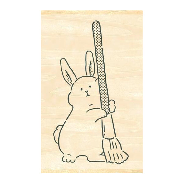 Beverly Ink Companion Stamp - Bunny and Paint Brush