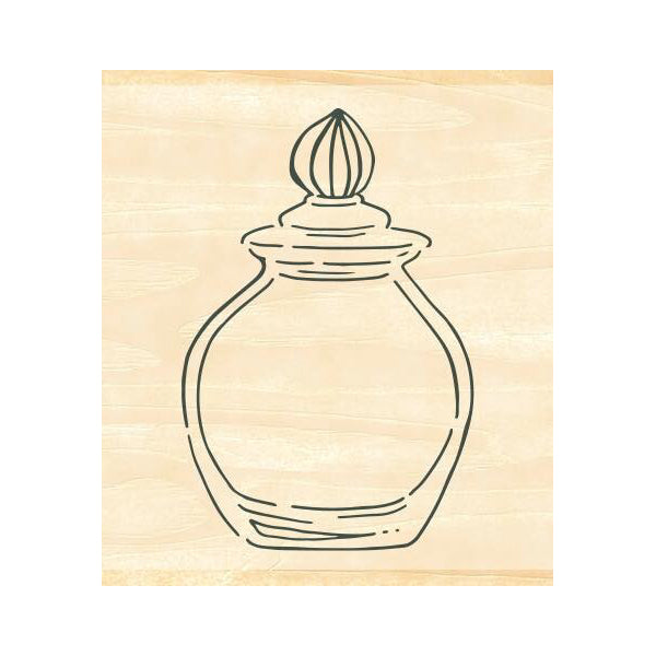 Sello Beverly Ink Companion: botella de tinta de vidrio con tapa
