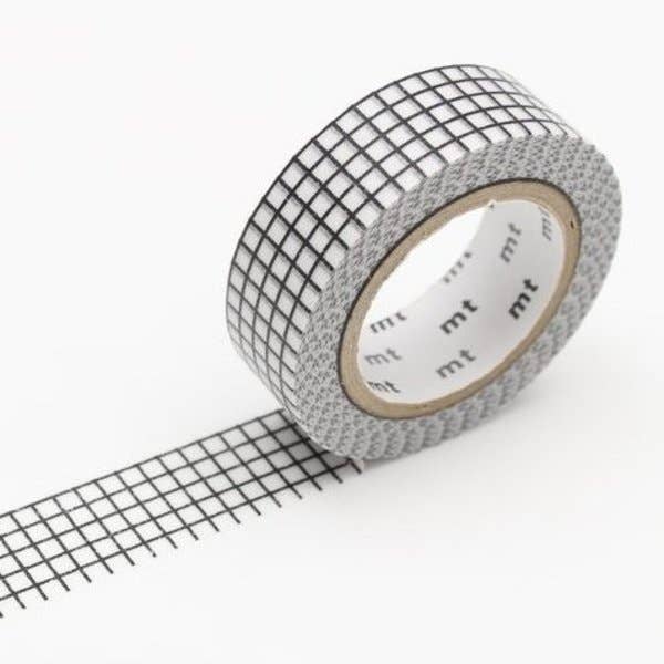 Cinta washi con cuadrícula MT negra Graph Hougan