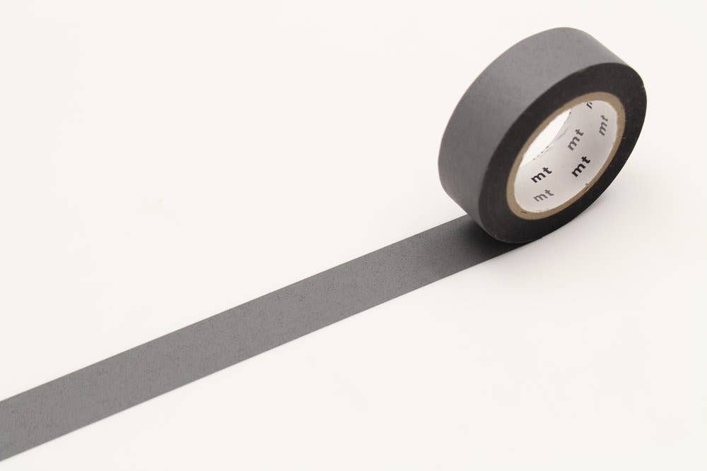 Cinta washi MT gris mate sólida