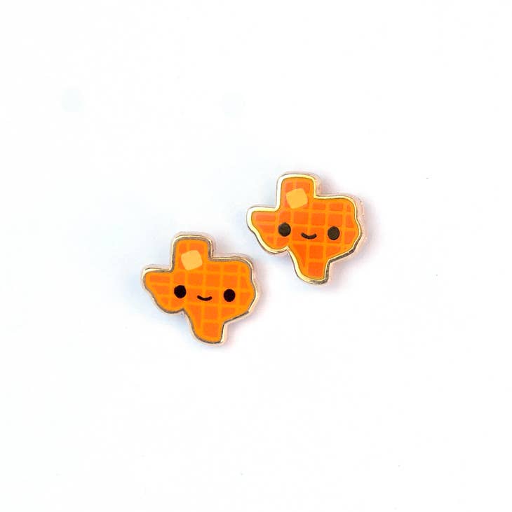 Texas Waffle Earrings