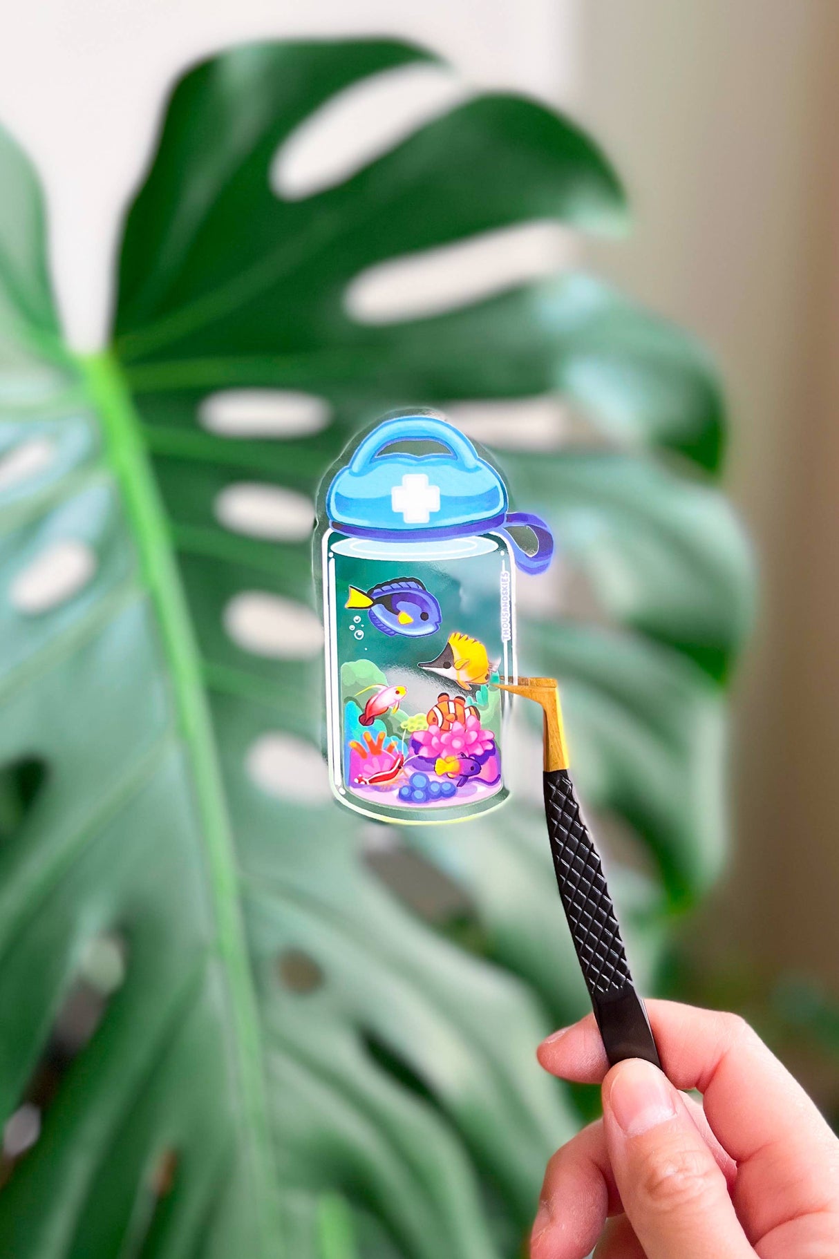 Pegatina de vinilo del primer kit de arrecife de coral