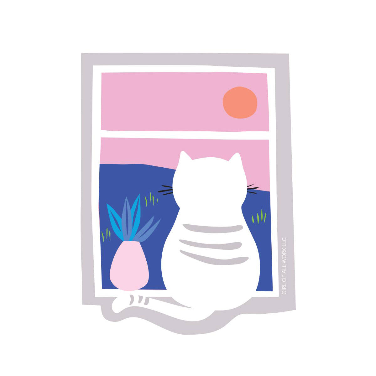 Cat Vinyl Stickers - Set of 3