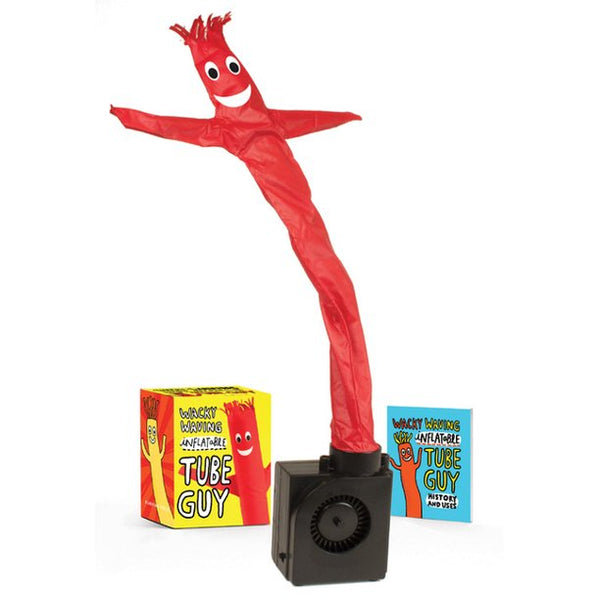 The very first of its kind, this miniature Wacky Waving Inflatable Tube Guy is the perfect desktop companion, tiny marketing tool, or hilarious gift!