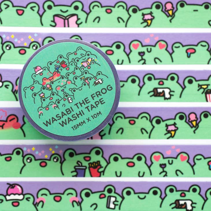 Wasabi The Frog Moods Washi Tape Robot Dance Battle