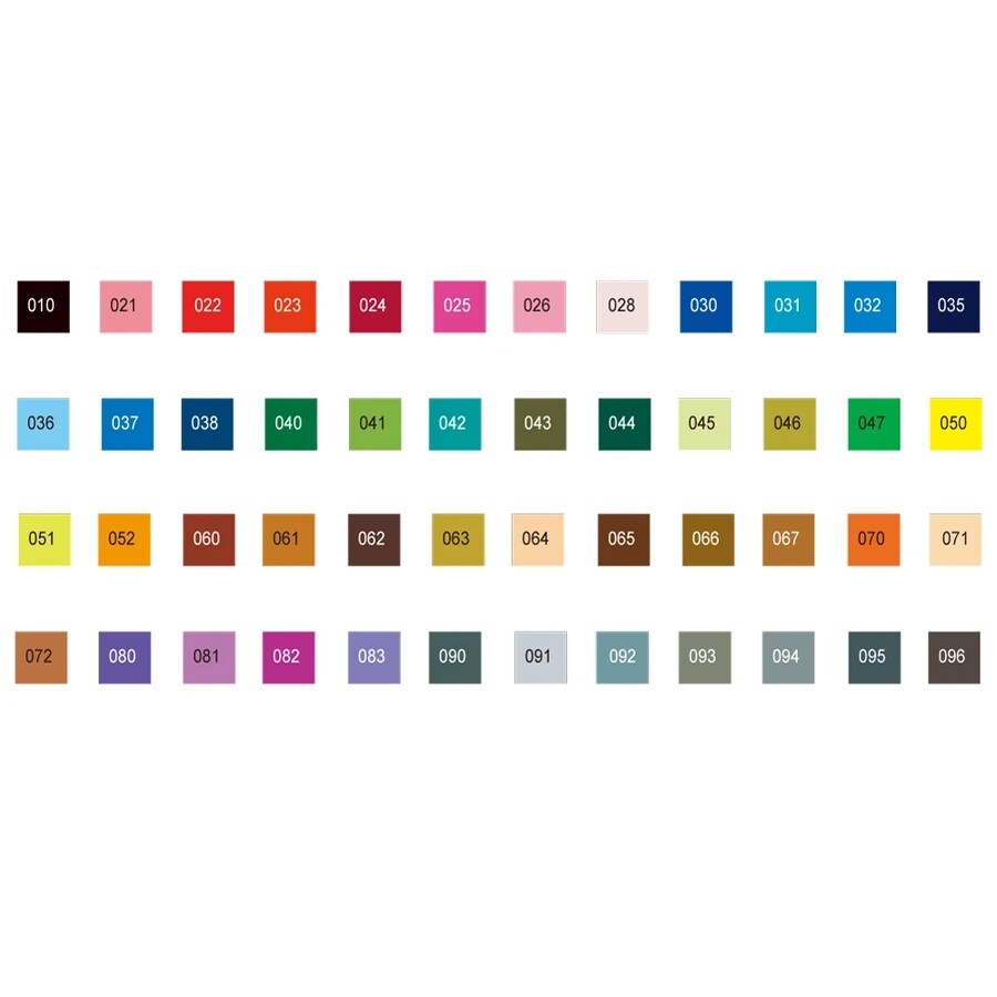 Juego de 48 marcadores Zig Clean Color Real Brush