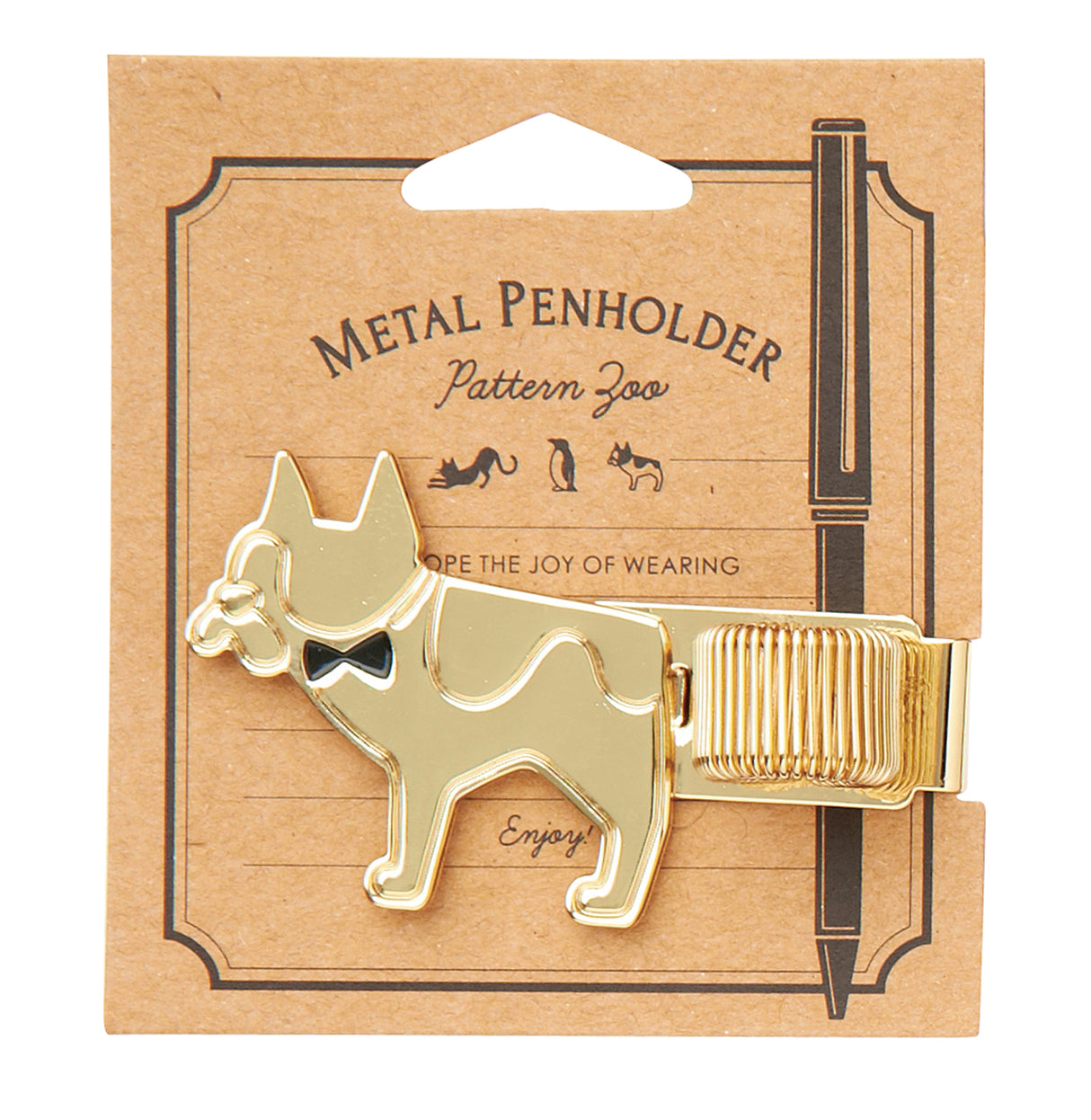 Dog pen holder, now you can show the world your favorite pen with your planner / journal in this cute pen holders. They are easy-to-attach, with a loop for a pen.