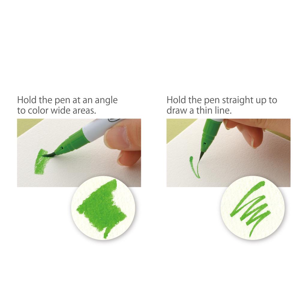 Juego de 48 marcadores Zig Clean Color Real Brush