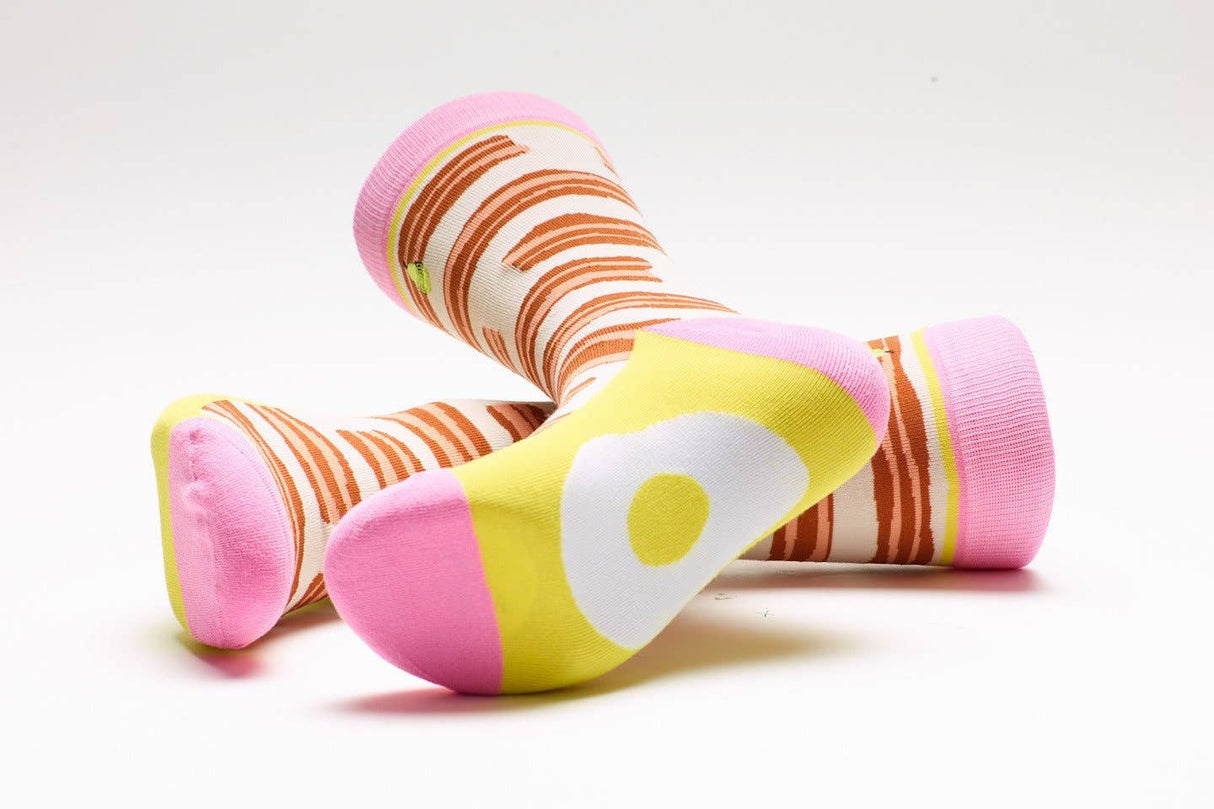 Bacon & Eggs Socks Woven Pear