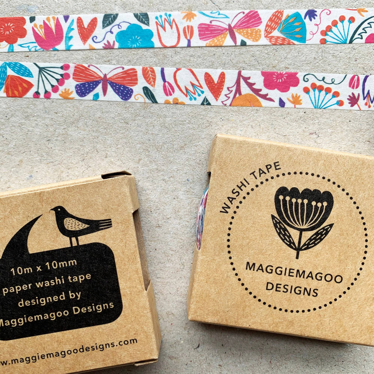 Bright Floral Pattern Washi Tape