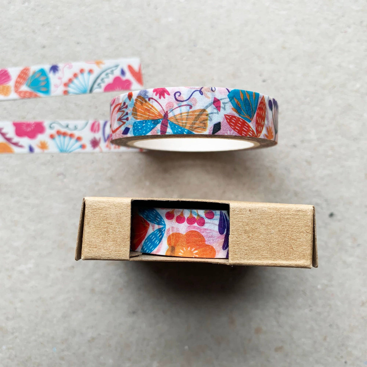 Bright Floral Pattern Washi Tape