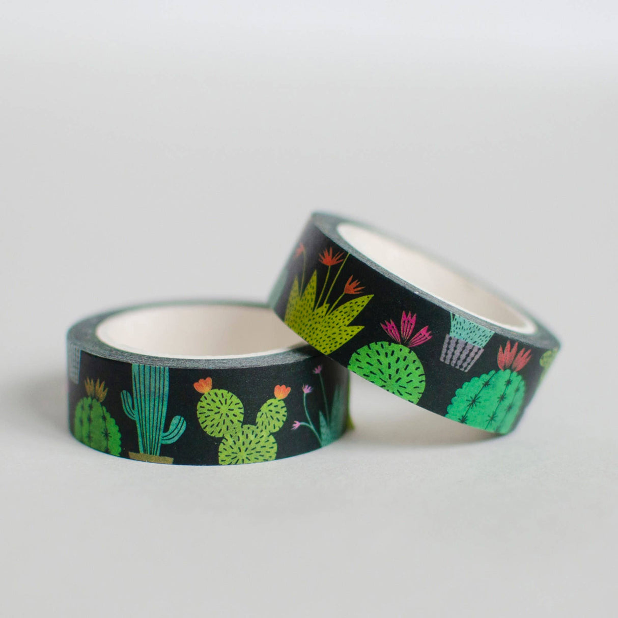 Cinta washi con estampado de cactus