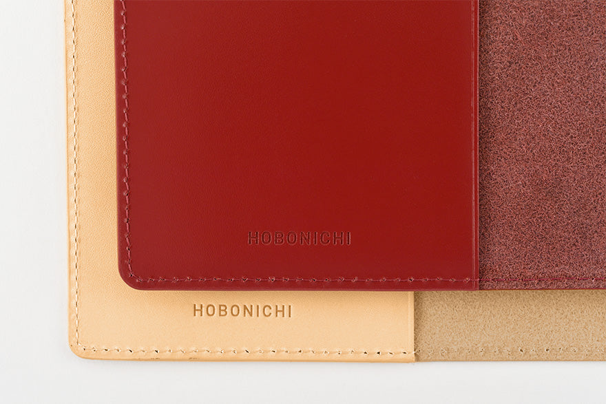 Large Hobonichi 5-Year Techo Leather Cover (Red) A5 Size