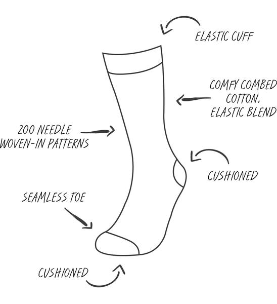 Home for the Holidays Holiday Crew Cut Socks