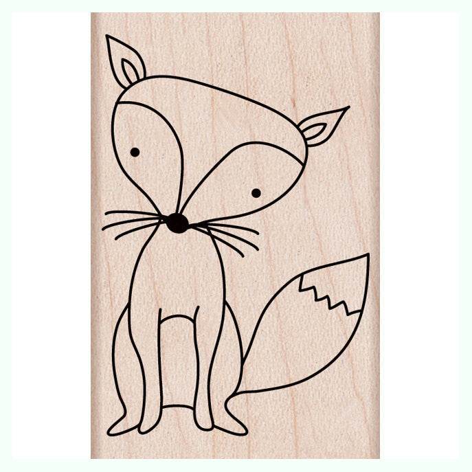 Fox Rubber Stamp