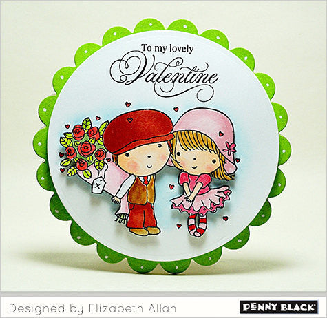 Sello de goma con forma de estrella • Sello de goma de pareja Penny Black