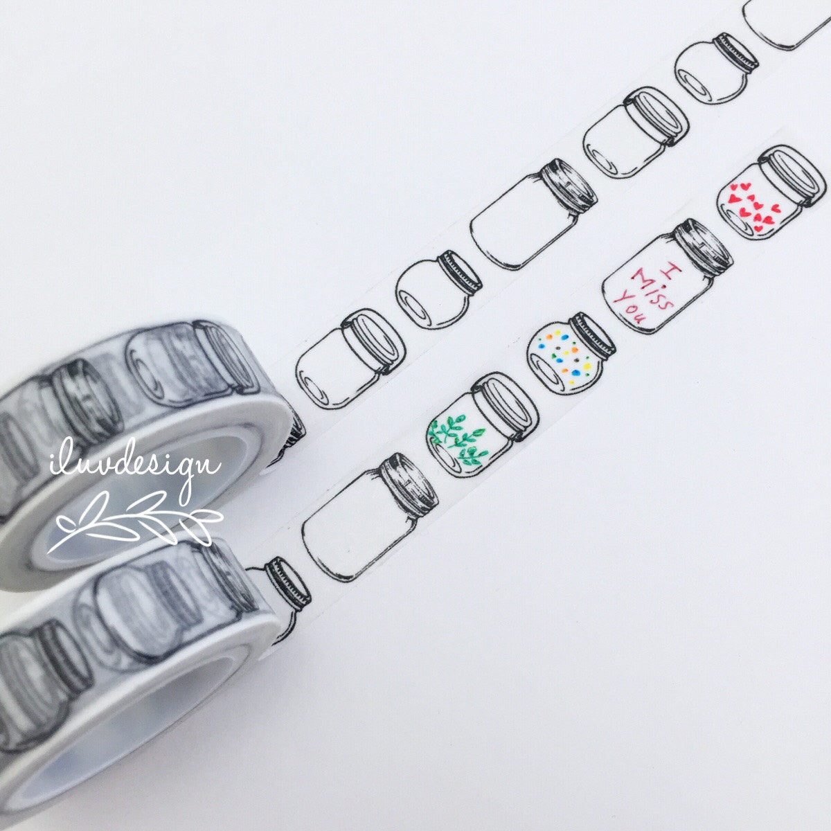 Mason Jar Washi Tape