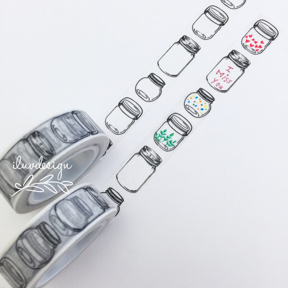 Mason Jar Washi Tape