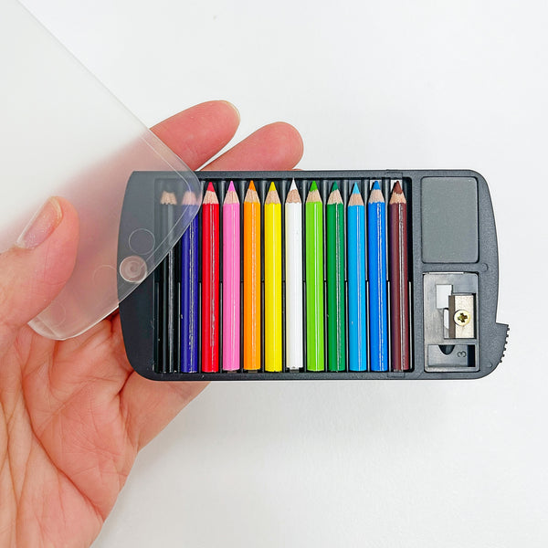 Miniature Colored Pencils with Sharpener and Eraser