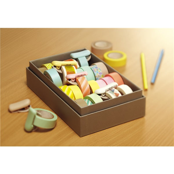 Washi Tape Cutter Pastel Blue Kokuyo Karu Cut (for 20 - 25mm)