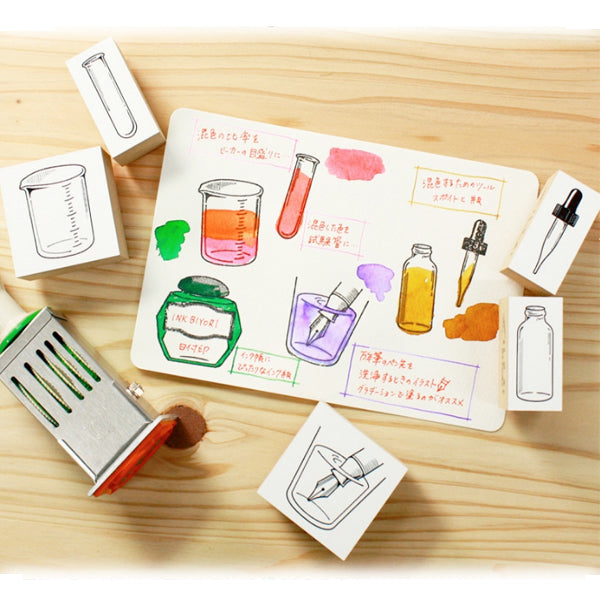 Fountain Pen Tip Rubber Stamp