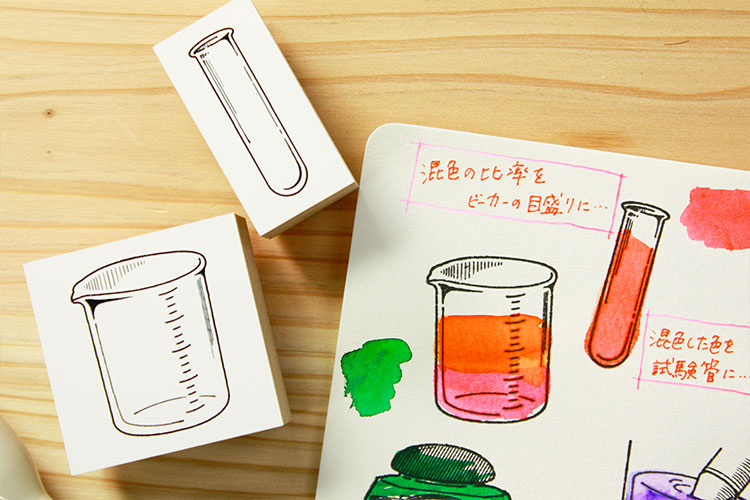 Chemistry System Rubber Stamp Set