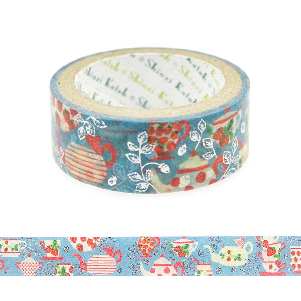 Shinzi Katoh Design - Strawberry Tea Time Washi Tape