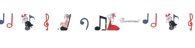 Cheerful Note Washi Tape Shinzi Katoh Design