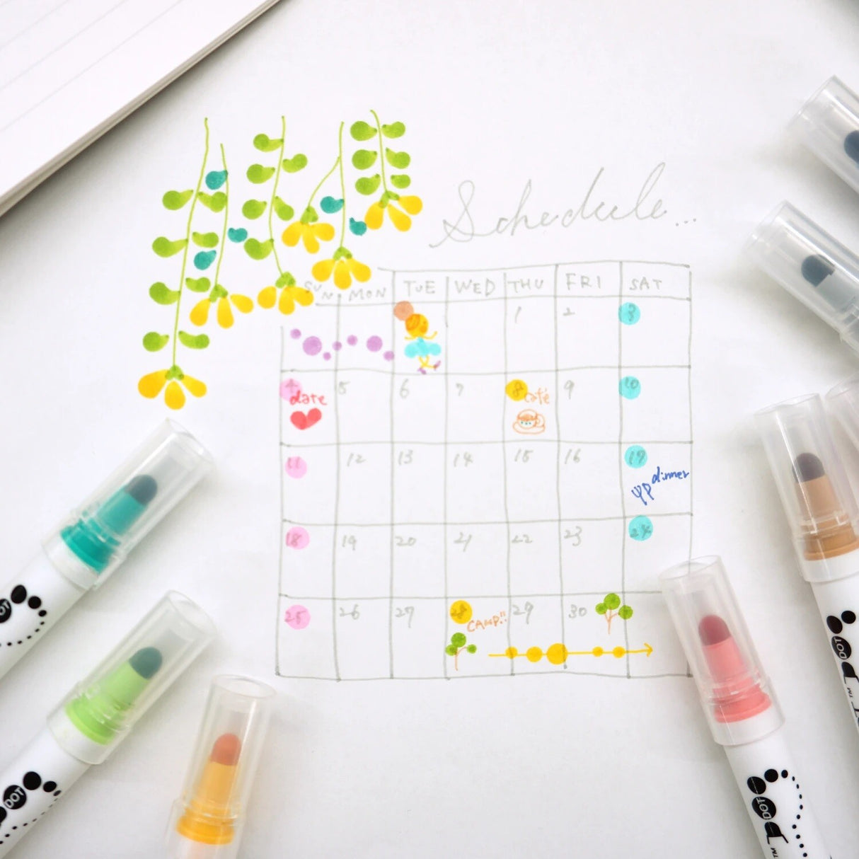 Kuretake ZIG Clean Color Dot Dual-Tip Markers 12/Pkg