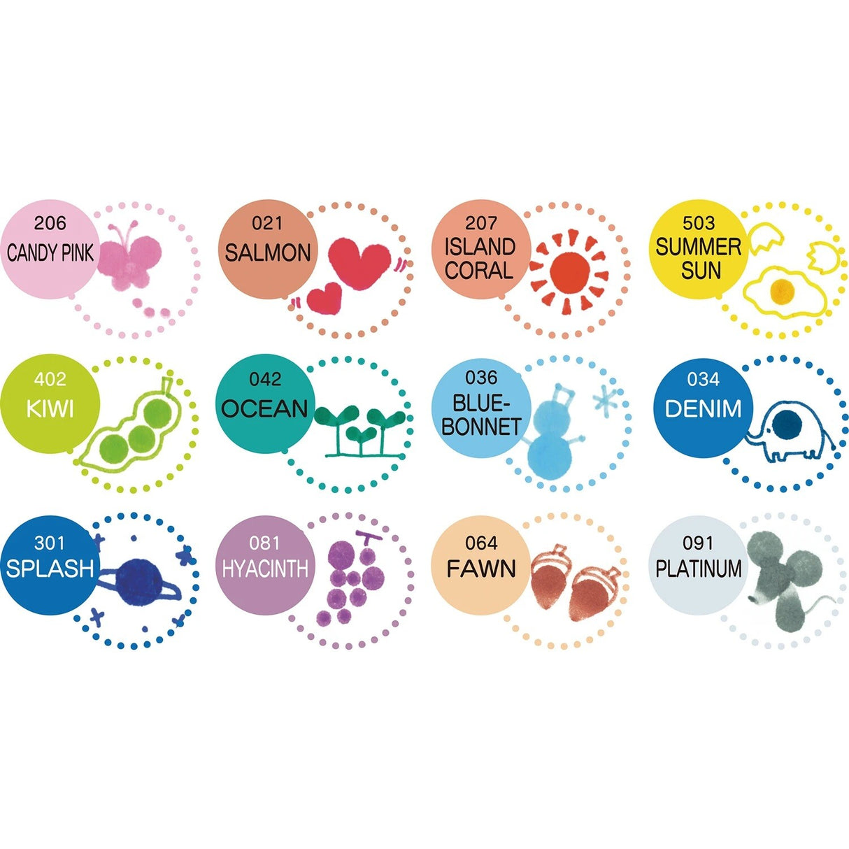 Marcadores de doble punta Kuretake ZIG Clean Color Dot, paquete de 12