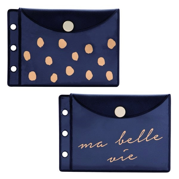 Bolsa de bolsillo de PVC A5 negra