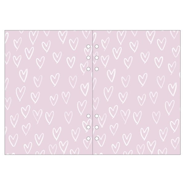 Heart Patterned Memo A5 Refill Mark's