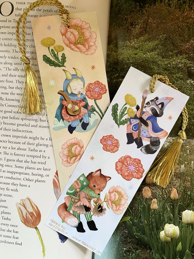 New Stickers and Bookmark from Marika Paz Illustration