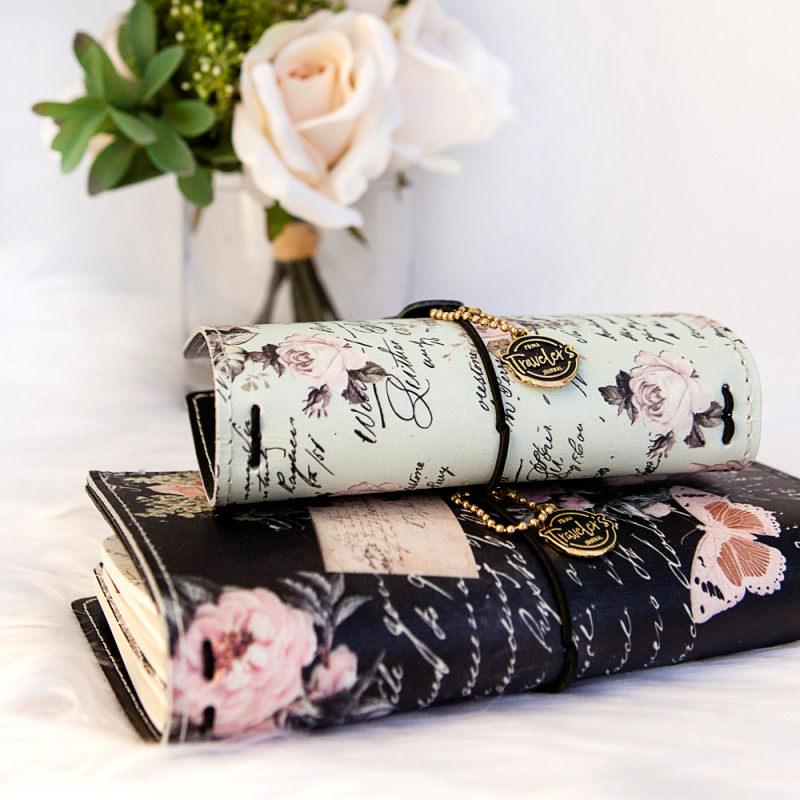 New Prima Traveler's Journal Vintage Floral & Minty Dreams