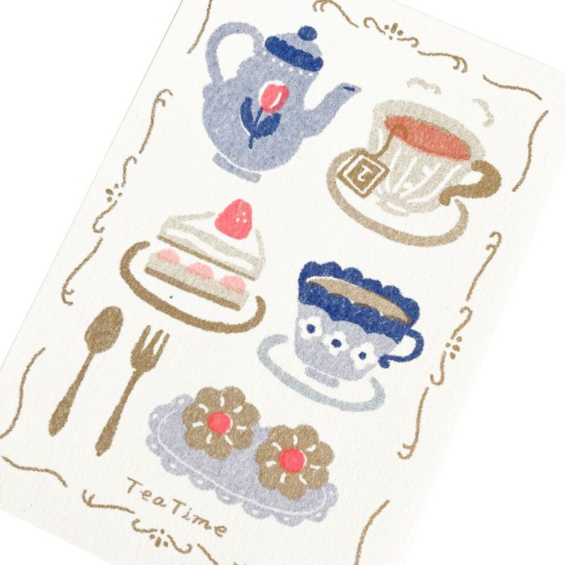 Retro Print Postcard - Tea Time
