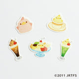 Piyorin Washi Flake Stickers - Cafe