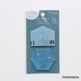 Mizutama Die-Cut Sticky Notes - Silence