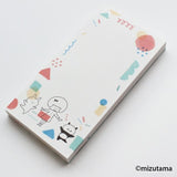 Kokoro Moyou Slim Memo Pad - Happy