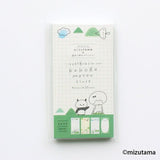 Kokoro Moyou Slim Memo Pad - Breeze