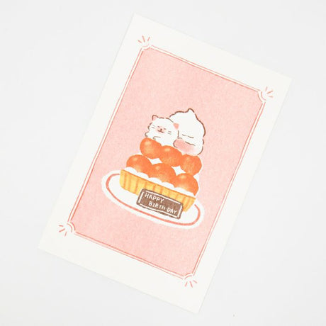 Retro Print Postcard - Cat Sweets Animal Workshop