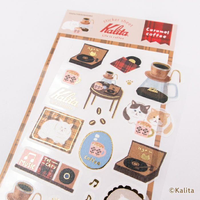 Furukawashiko x Kalita Sticker Sheet - Caramel Coffee