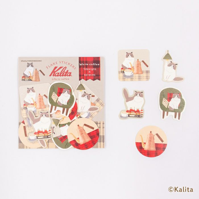 Furukawashiko x Kalita Flake Sticker - White Coffee