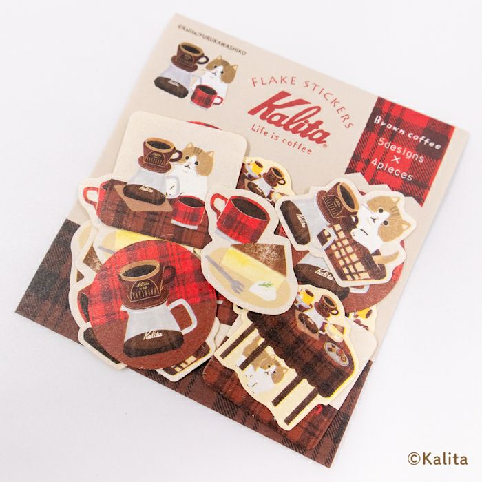 Furukawashiko x Kalita Flake Sticker - Brown Coffee