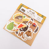 Furukawashiko Flake Sticker - Shiba Inu and Sweets