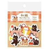 Furukawashiko Flake Sticker - Music Cat
