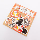 Furukawashiko Flake Sticker - Music Cat