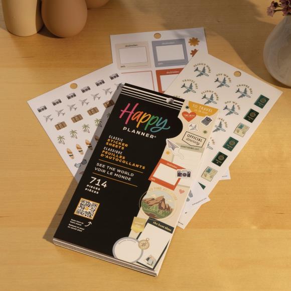 Happy Planner Classic Sticker Value Pack - See The World