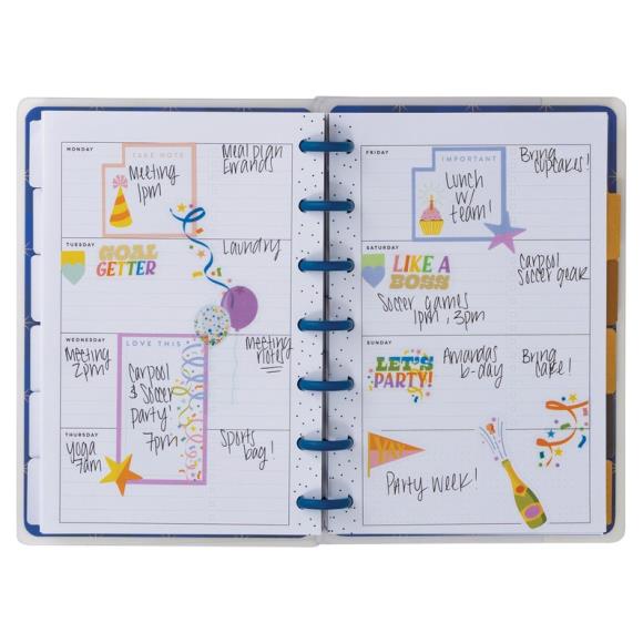 Happy Planner 12-Month Undated Mini Disc Bound Planner - Share Your Magic